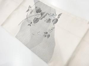 アンティーク　縦絽蔦模様袋帯（材料）